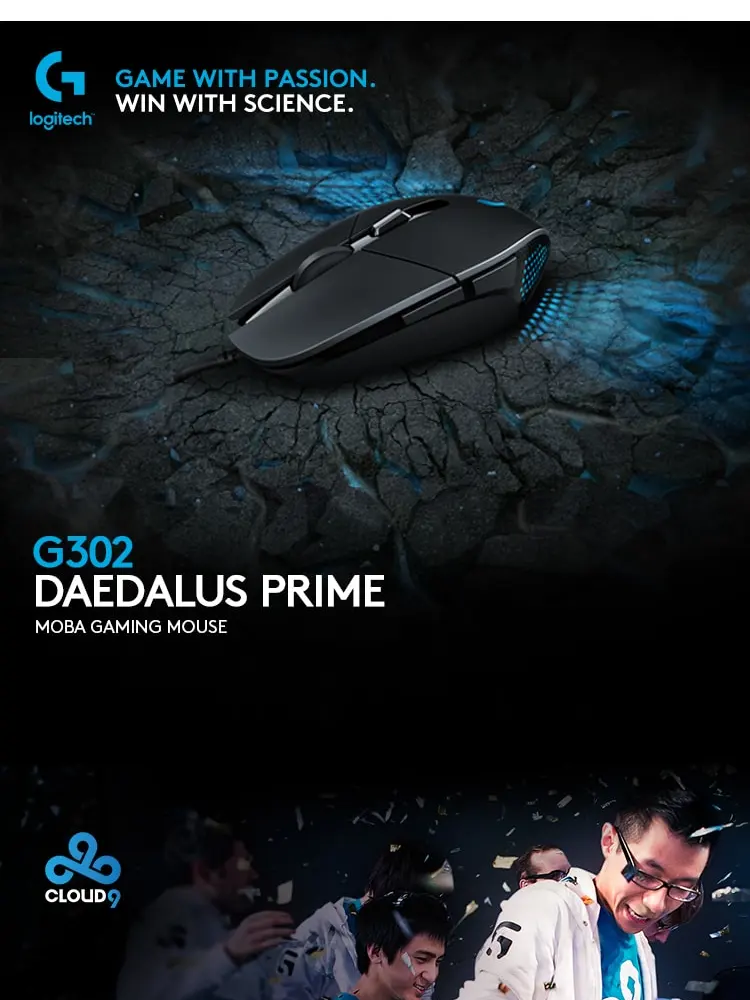 Logitech G302 Daedalus Prime Moba Gaming Mouse Lazada Singapore