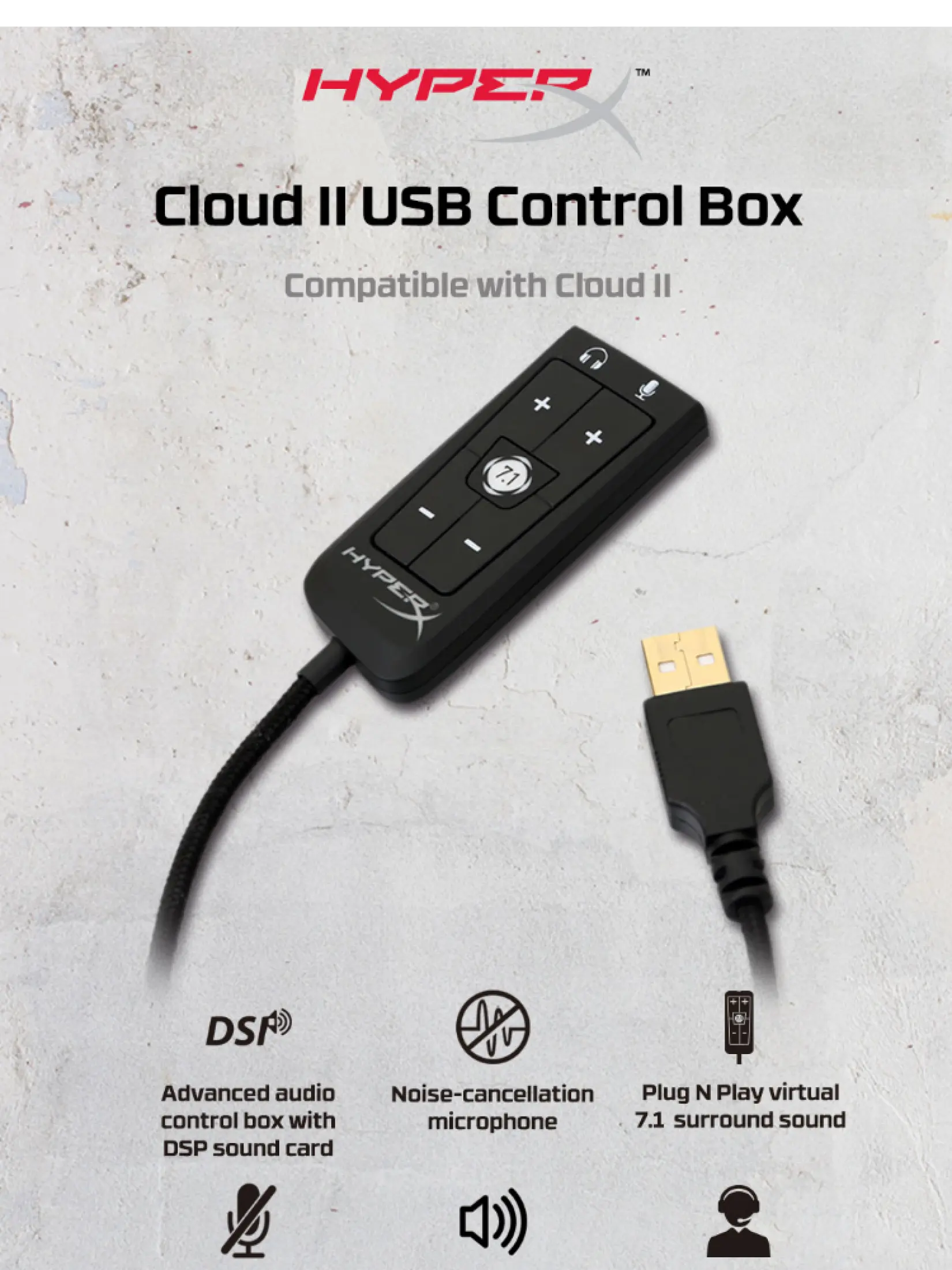 hyperx cloud 2 usb cable