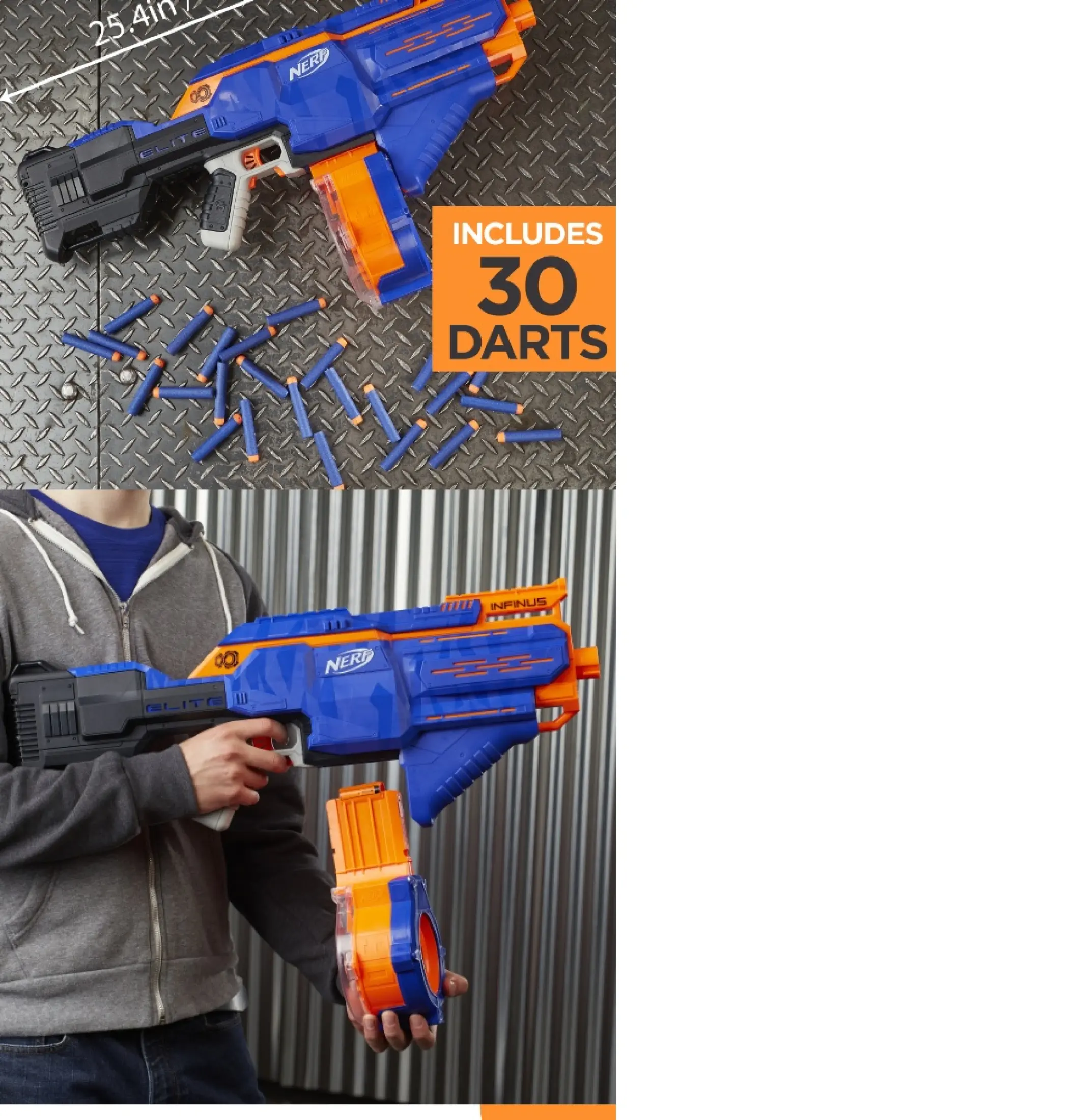 hasbro nerf n strike elite infinus blaster