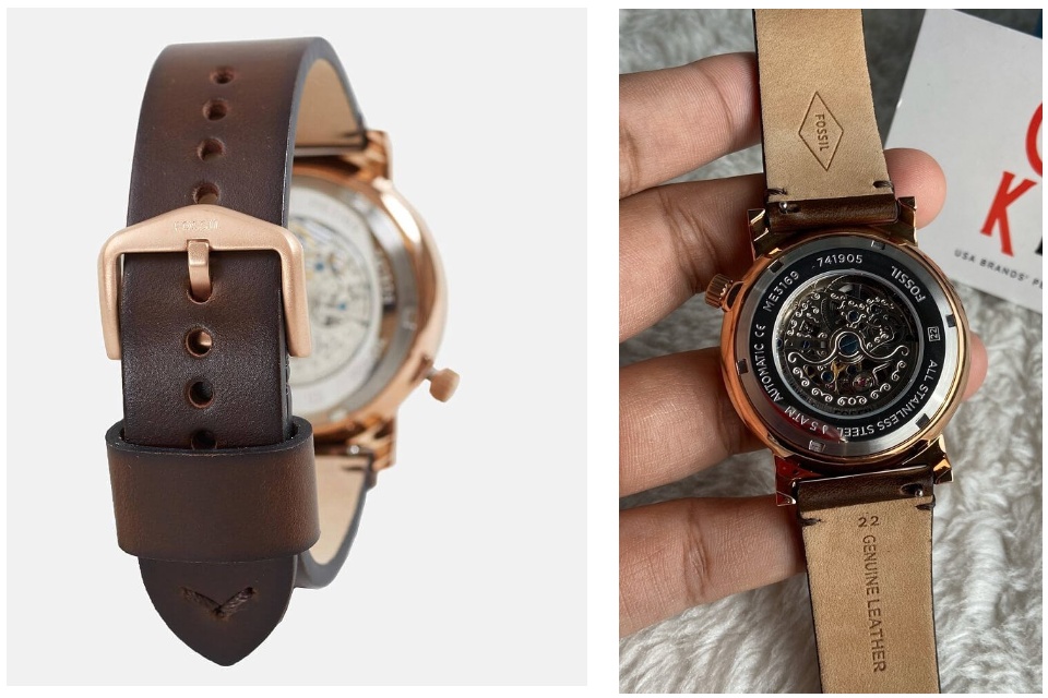 Fossil ME3169 Orologio Unisex Automatico – Modello Barstow, Quadrante Multicolore, Cinturino In Pelle - 2