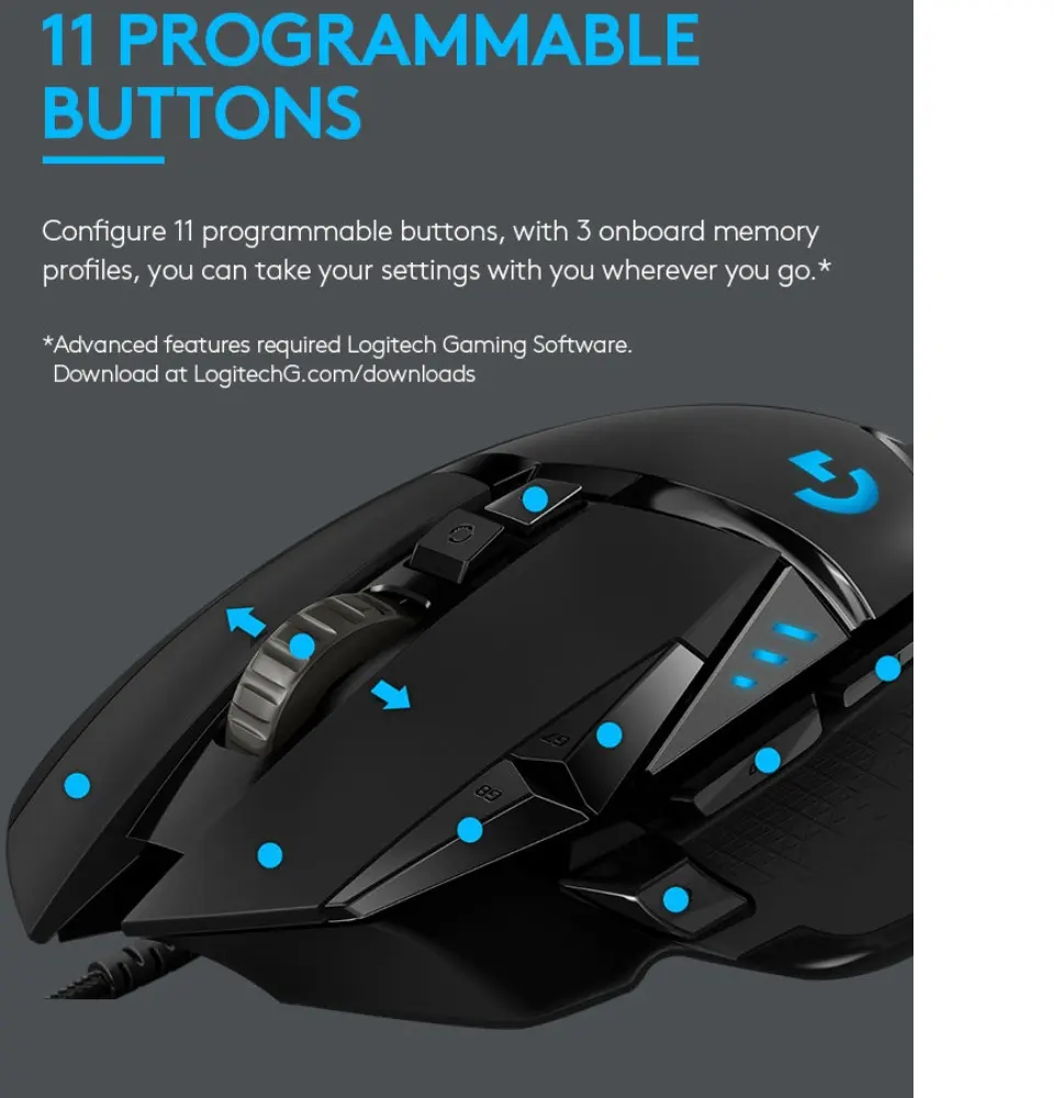 Logitech G502 Hero Gaming Mouse Buy 1 Get 1 Free 24 Hours Delivery Lazada Singapore