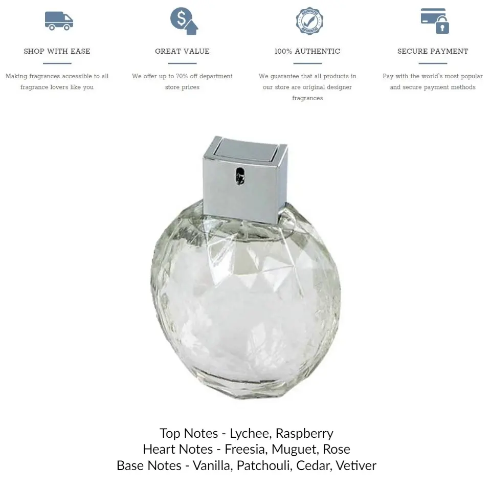 armani diamonds eau de parfum 100ml