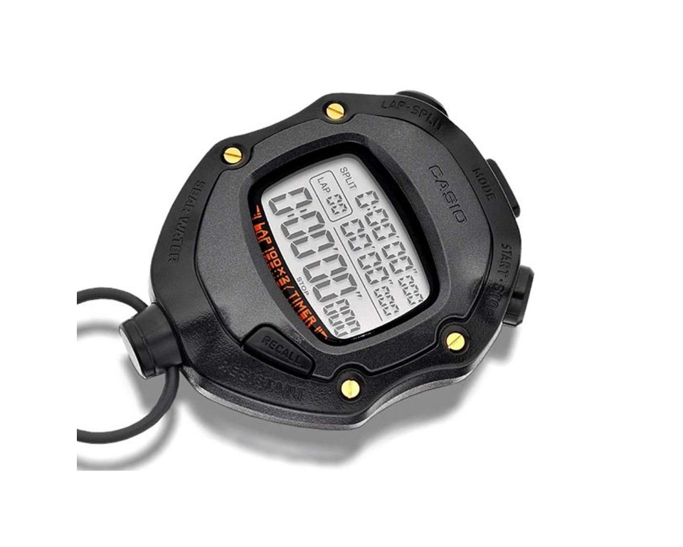 Casio Stopwatch HS-80TW-1D Black Digital Hand Held Sports Track Field  Stopwatch | eBay