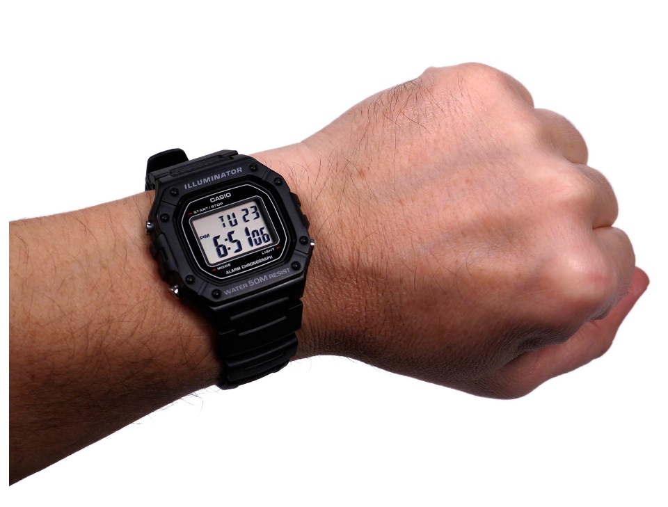 casio w218h black