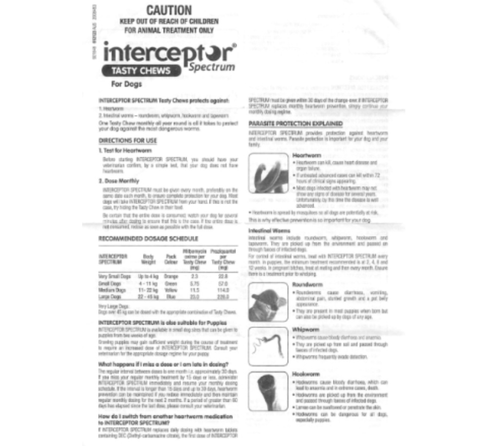 Interceptor best sale spectrum medium