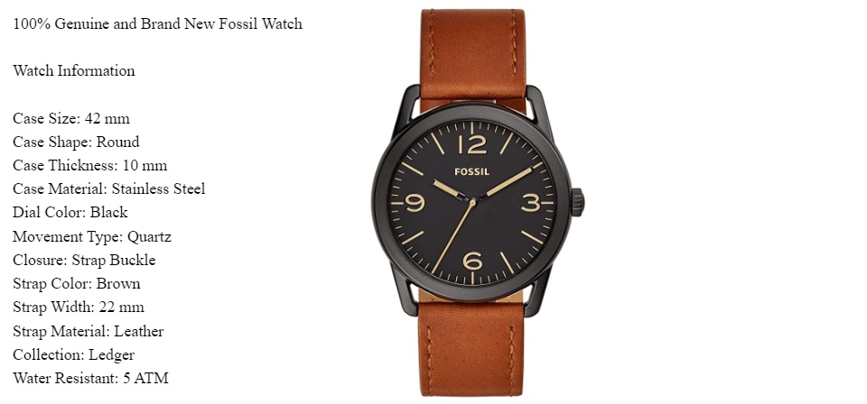 Original] Fossil BQ2305 Ledger Three 