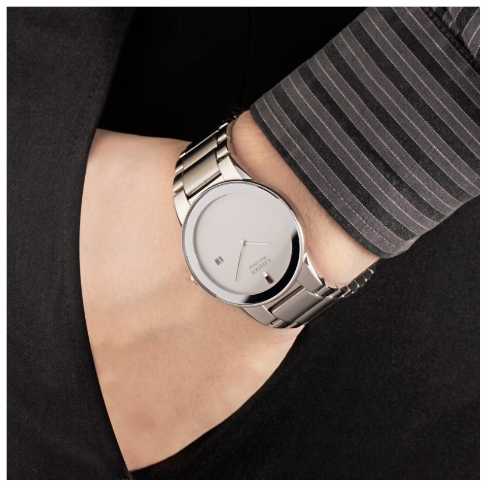 Citizen Eco Drive AU1060-51A Axiom Men Stainless Steel White Dial