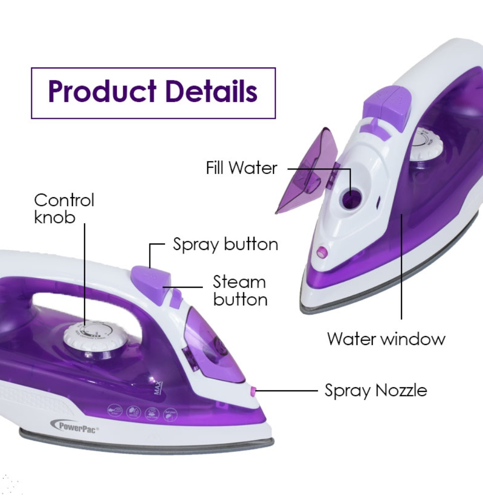 powerpac cordless iron