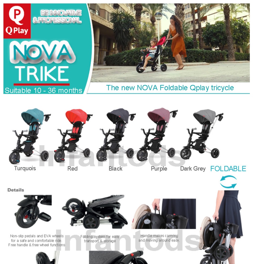 q play trike folding