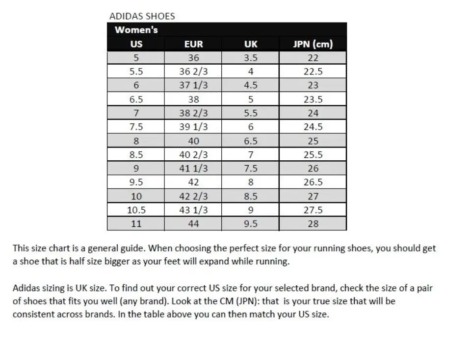ultra boost sizing