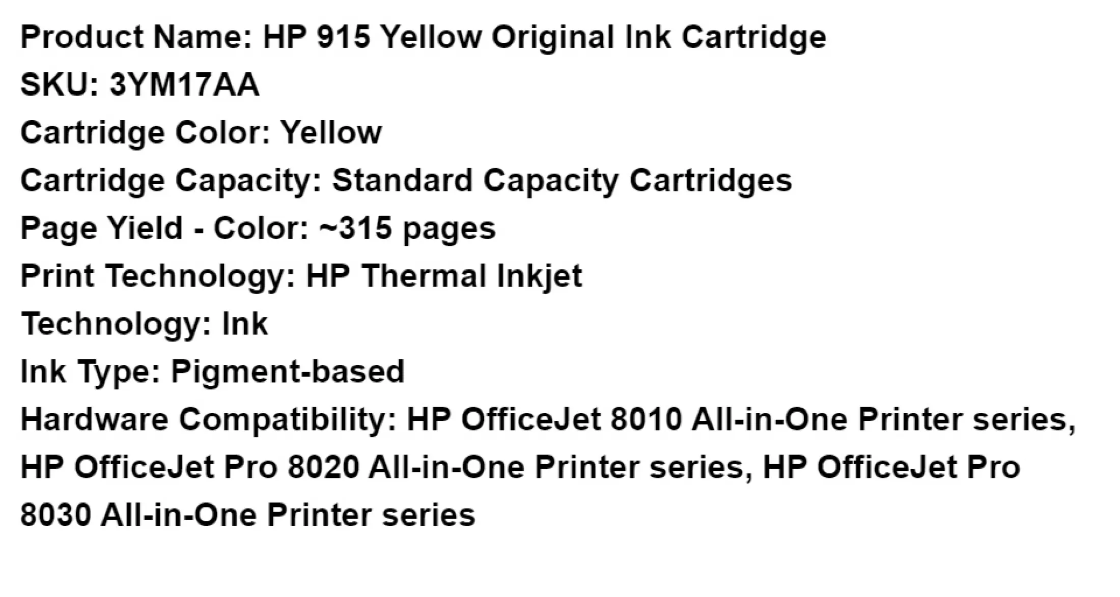 ink for hp officejet 8010 series